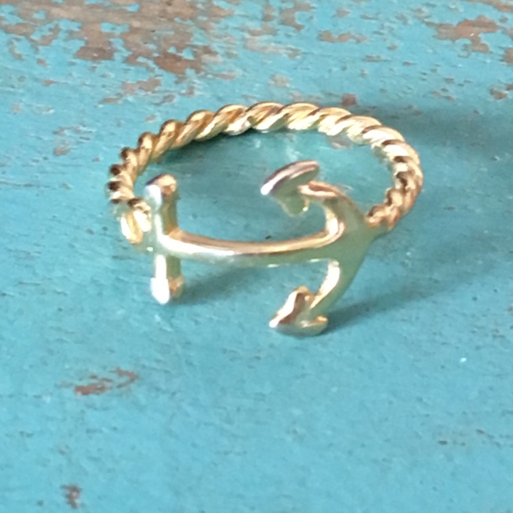 Petite Anchor Nautical ring